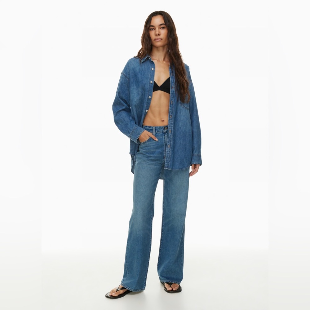 Aritzia Denim Forum The Farrah Hi-Rise Featherweight Jean - sz24